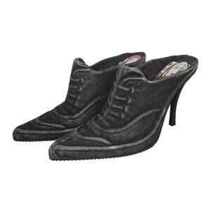 Diesel D-CLOUD ML Pointed Womens 37 Black Washed Denim Luxury Witchy Whimsigoth